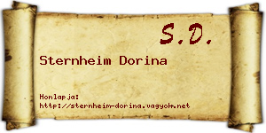 Sternheim Dorina névjegykártya