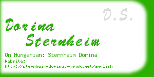 dorina sternheim business card